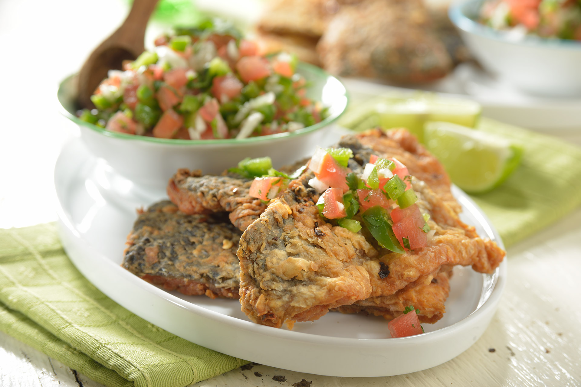 Chicharrón de Pescado en Salsa de Pipián