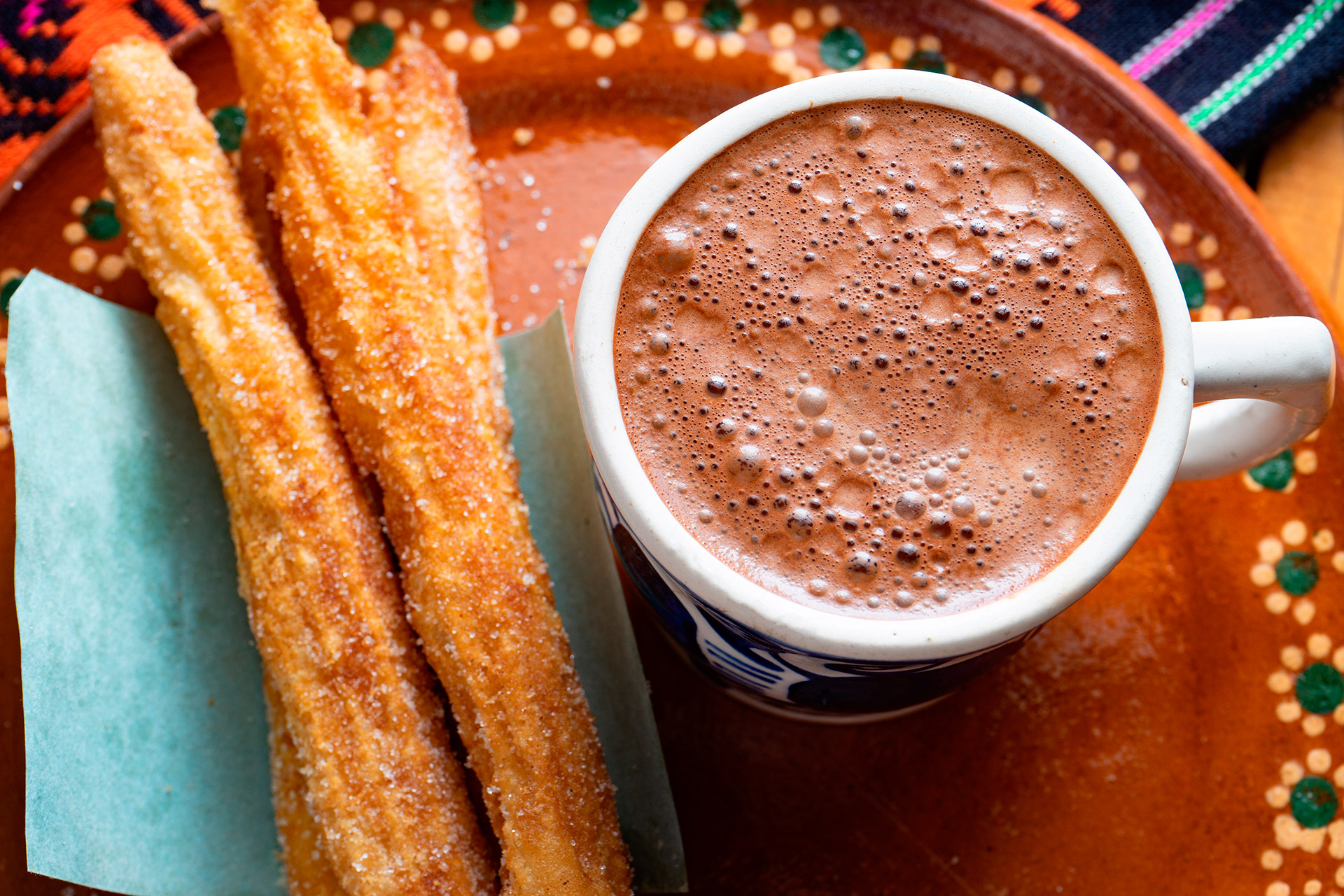 Churros con Chocolate