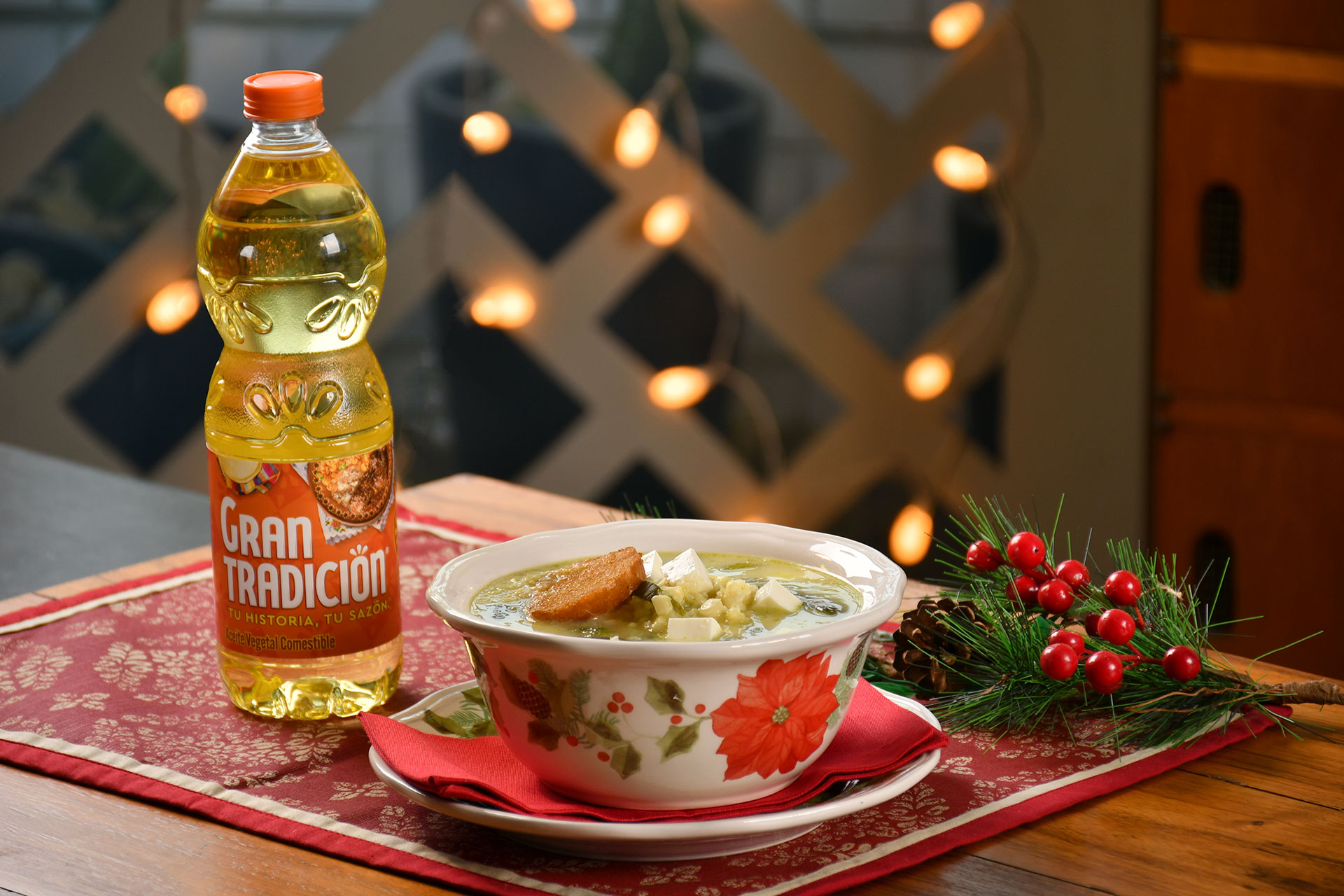 Crema de Rajas con Elote